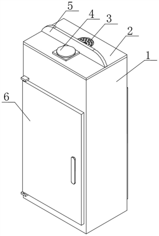 Industrial refrigeration device for electrical cabinet and using method thereof