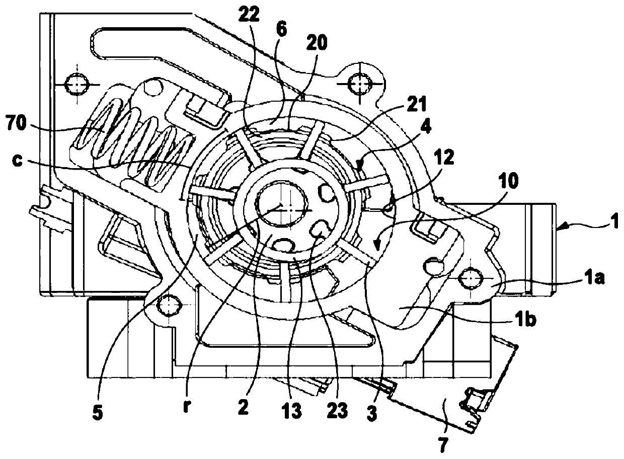 Flow-optimised vane pump