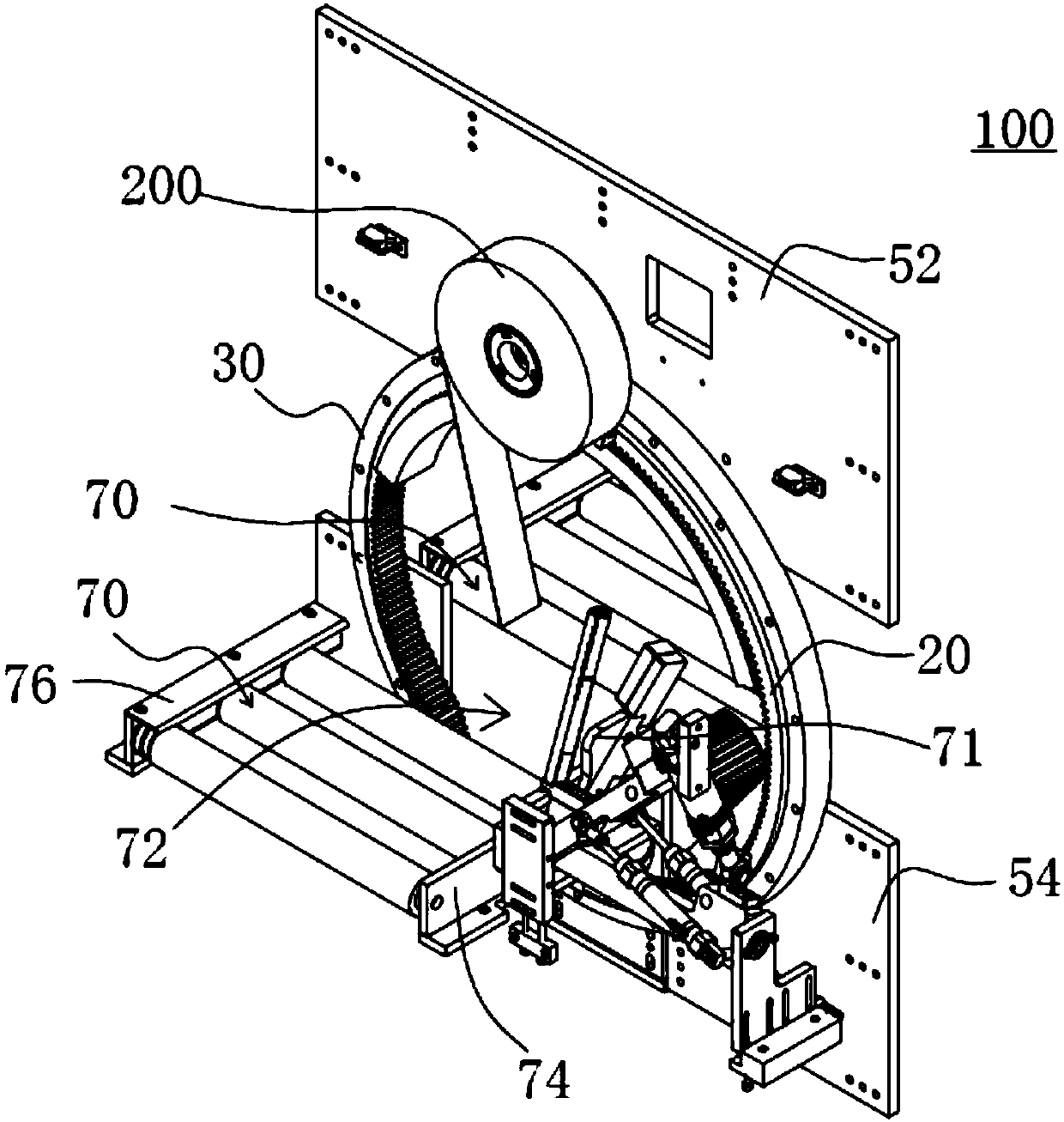 Adhesive tape winding device