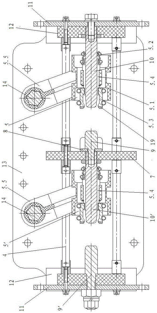 A switch and the grounding switch of the two-way automatic switching ring network equipment formed by it