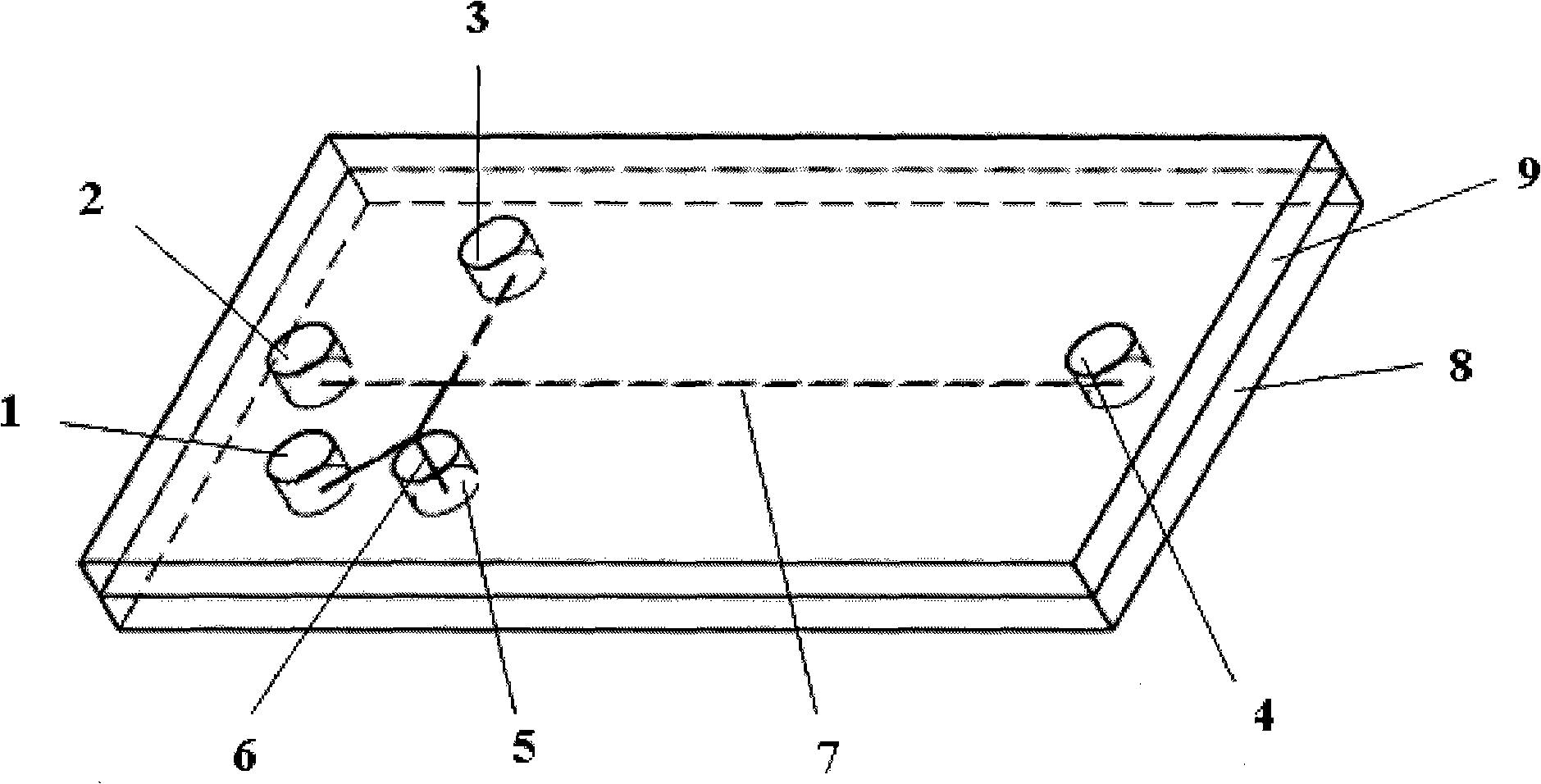 Special micro-flow control chip and single sampling continuous separation electrophoresis method