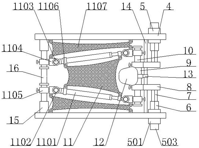 Medical radiography assistance device for radiology department and use method