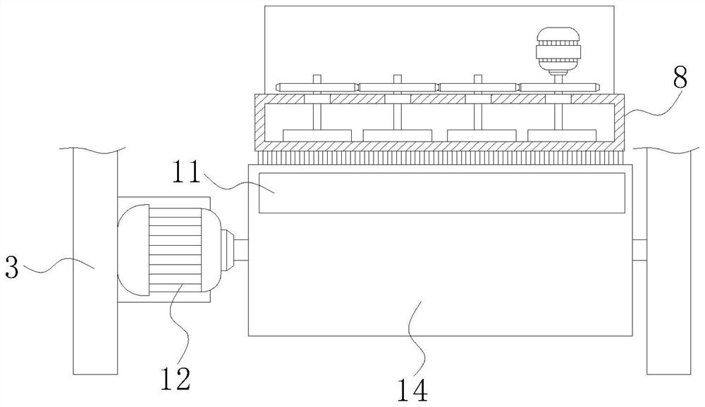 Apparatus for sticking and pressing surface sticker of liquor box