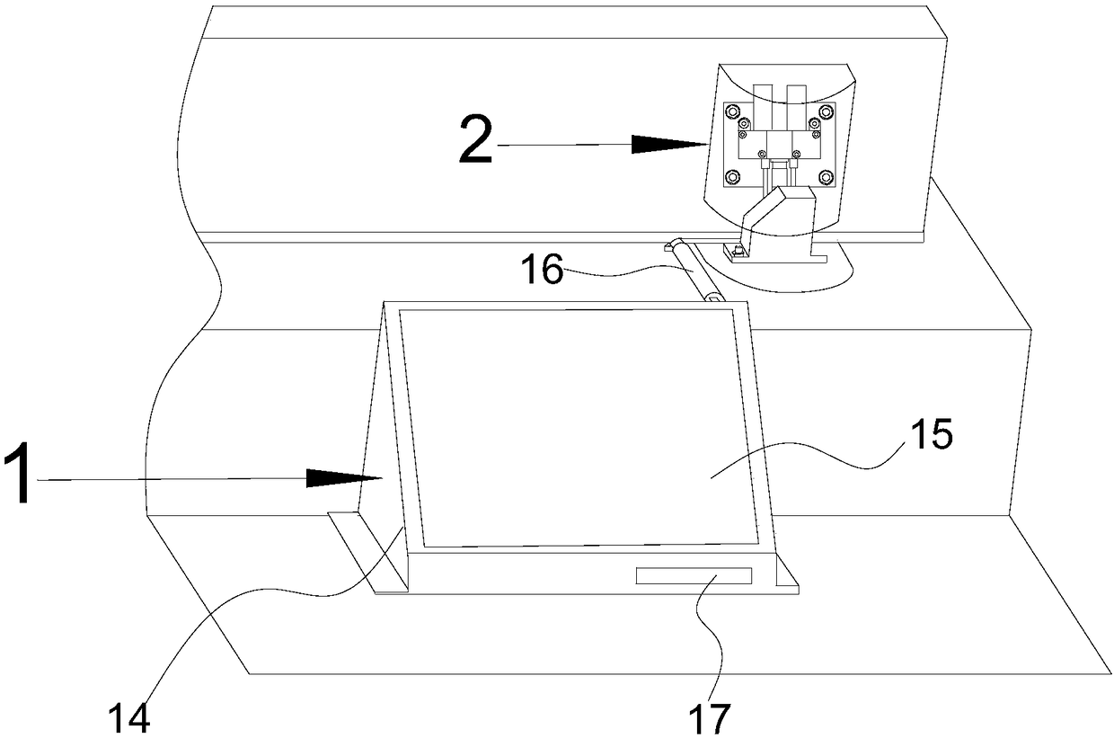 Monitoring device for deformation of ballastless track plate