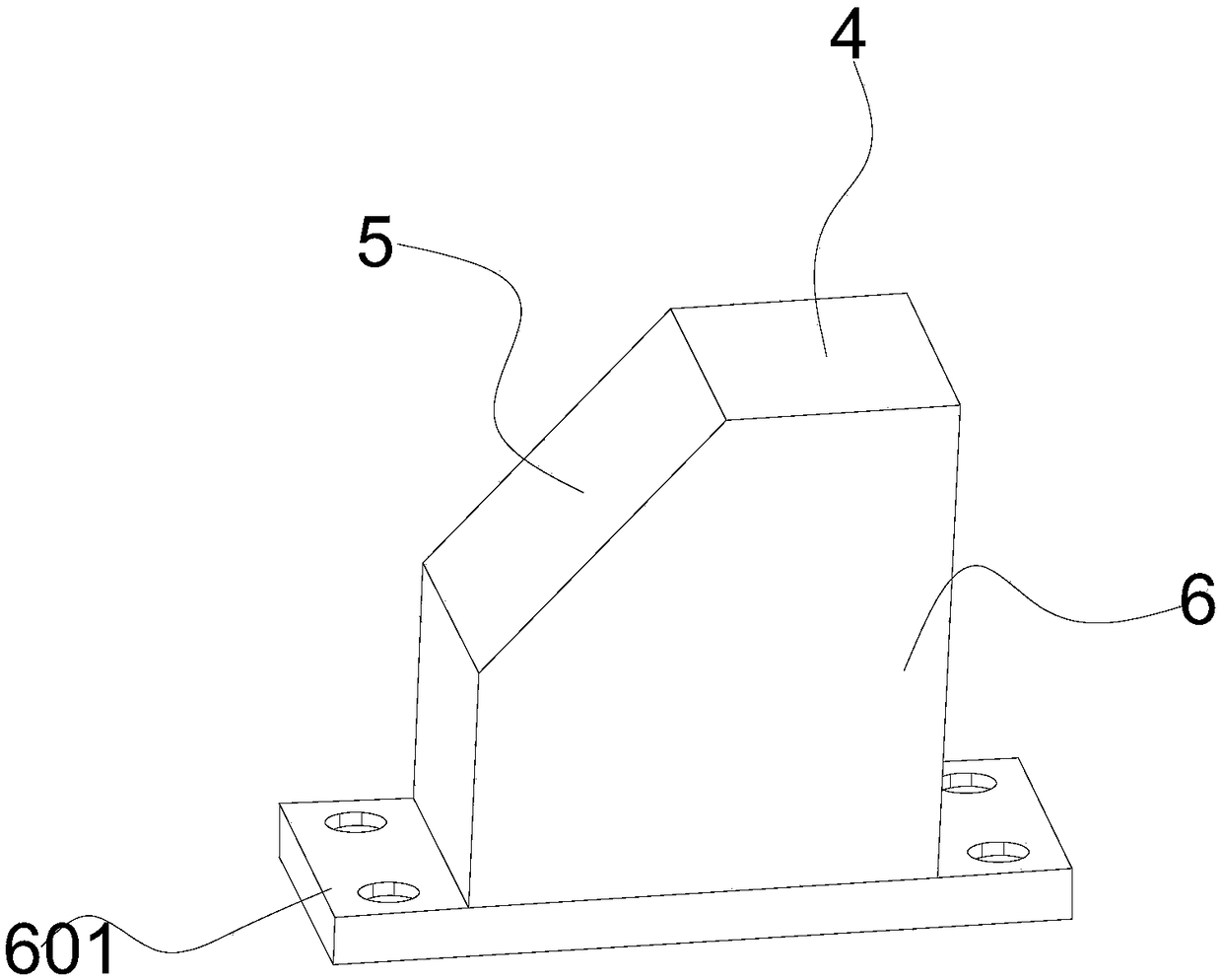 Monitoring device for deformation of ballastless track plate