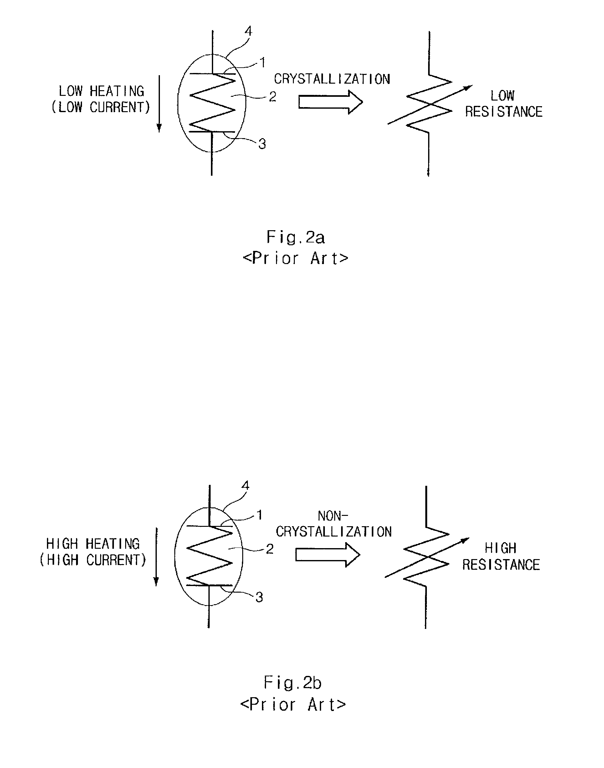 Phase change memory device with improved performance that minimizes cell degradation