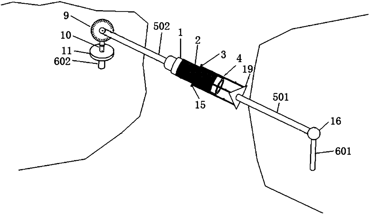 Mountain crack monitoring and early warning system and early warning method