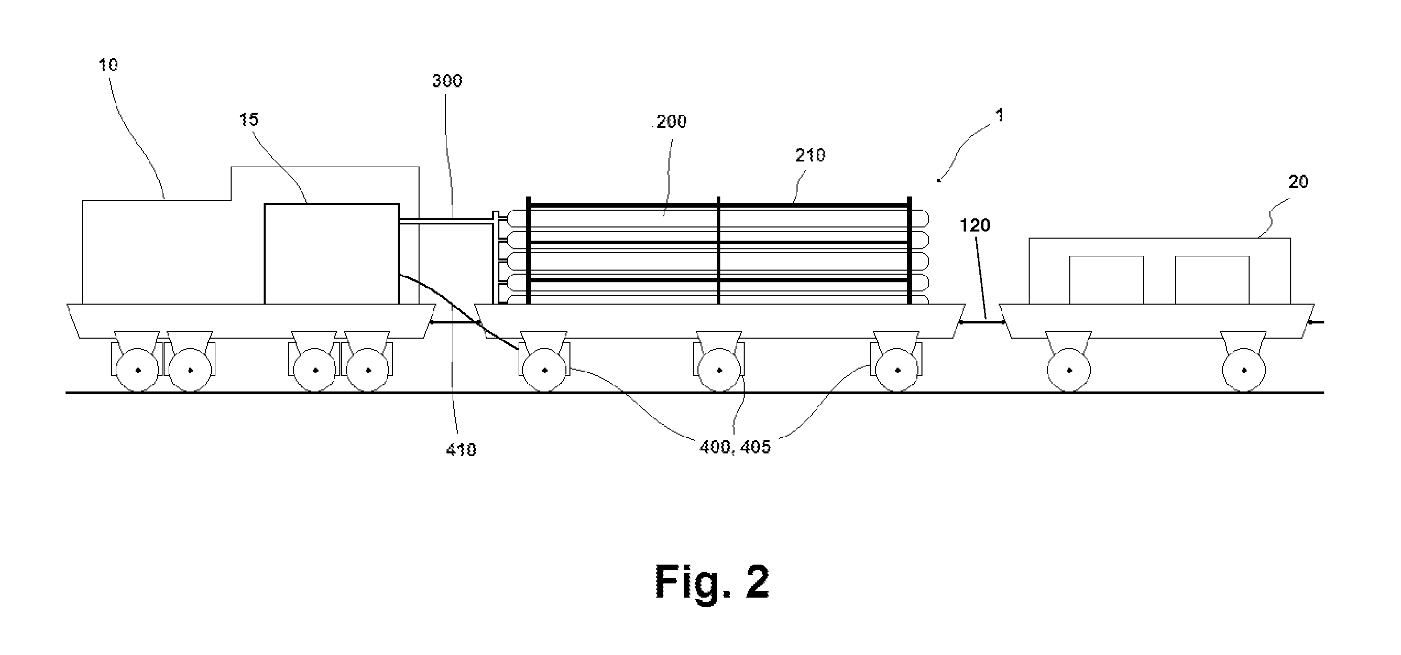 Rail system fuel tender