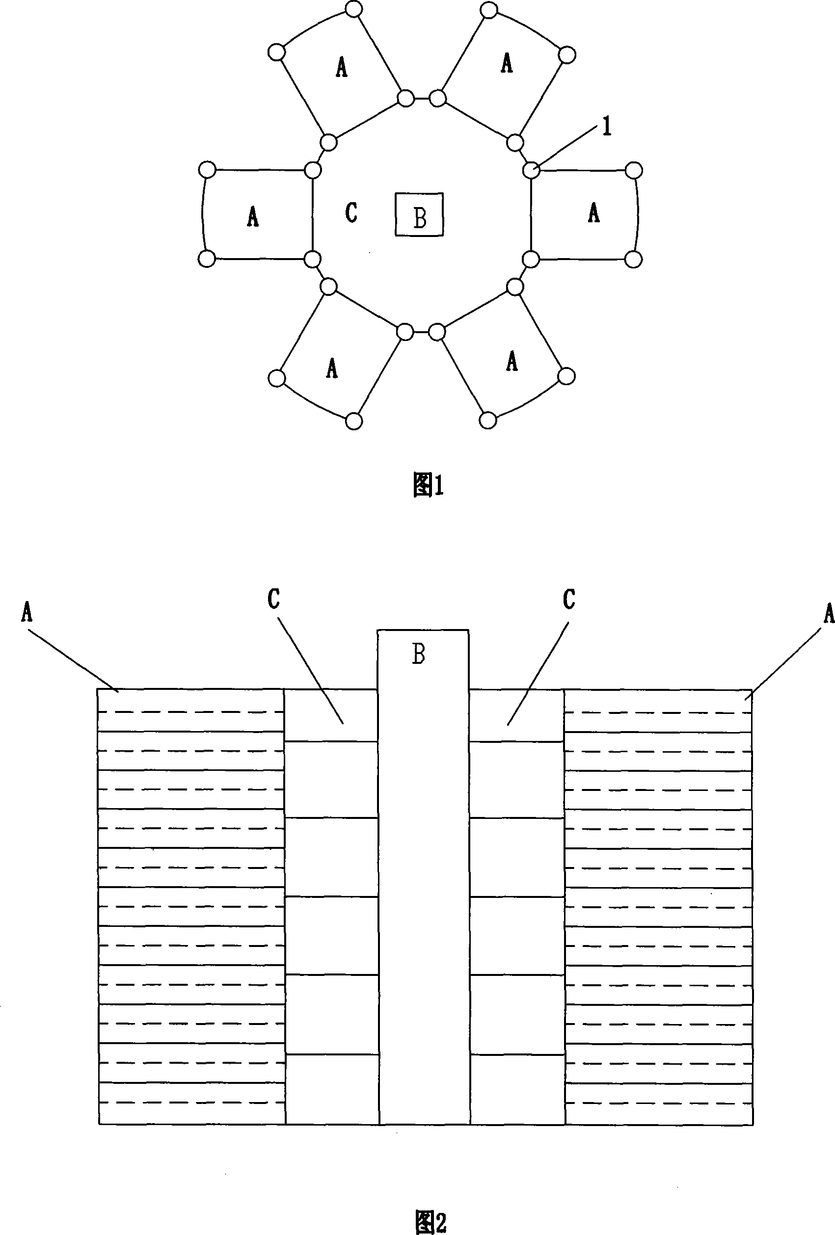 Building with fire-proof type structure