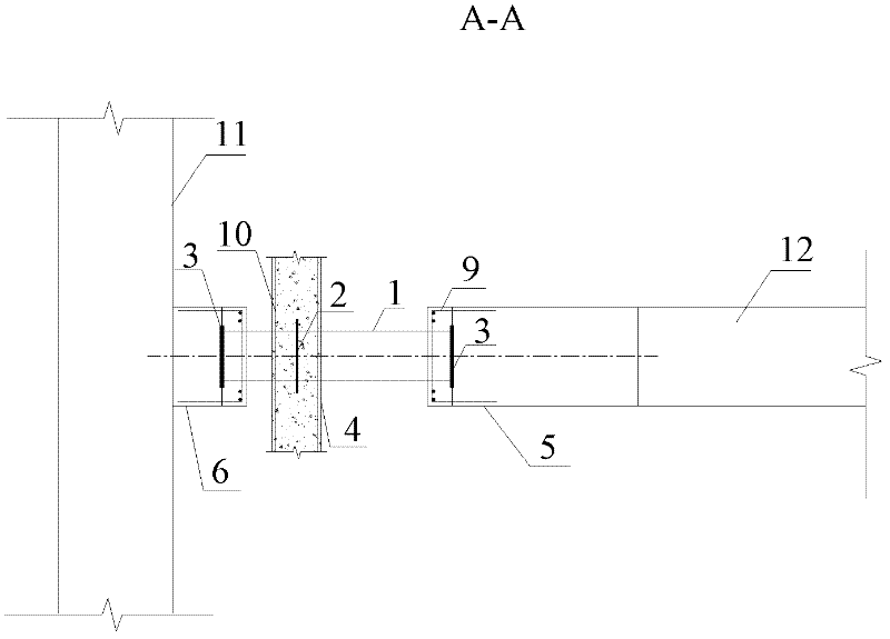 Support system of rear support removing type section steel-concrete double-enclosing-purlin foundation pit and construction method