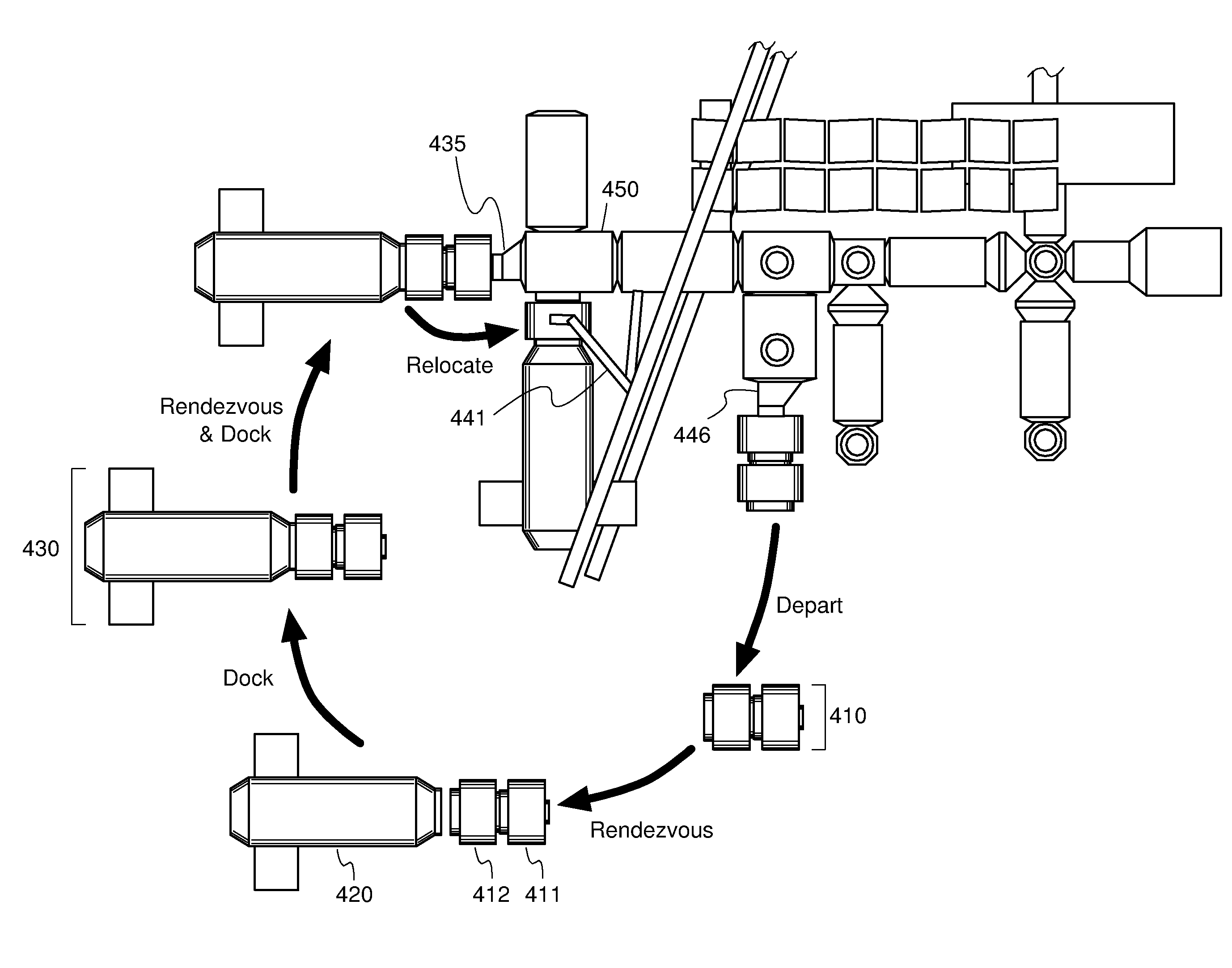 Spacecraft interface module for enabling versatile space platform logistics support