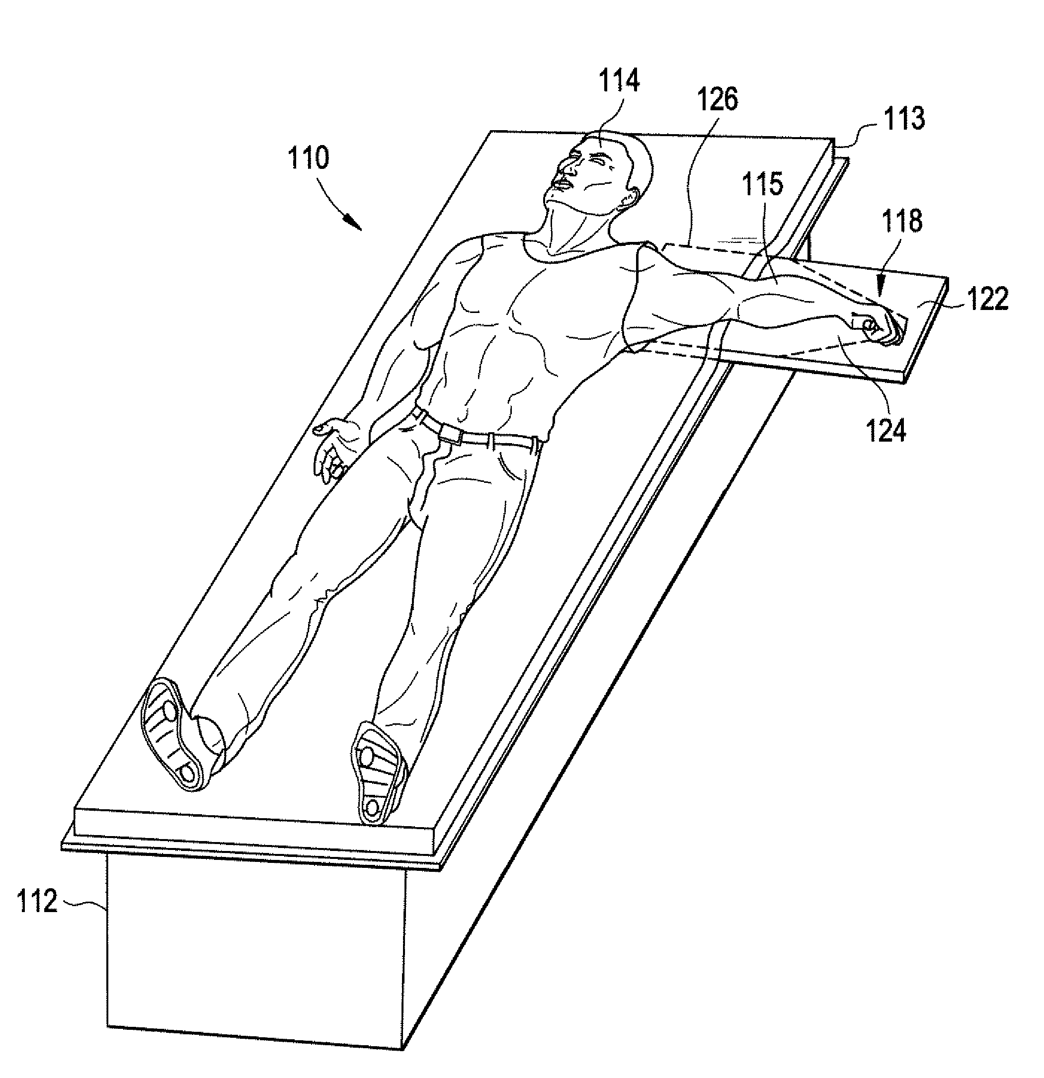 Radial cardiac catheterization board