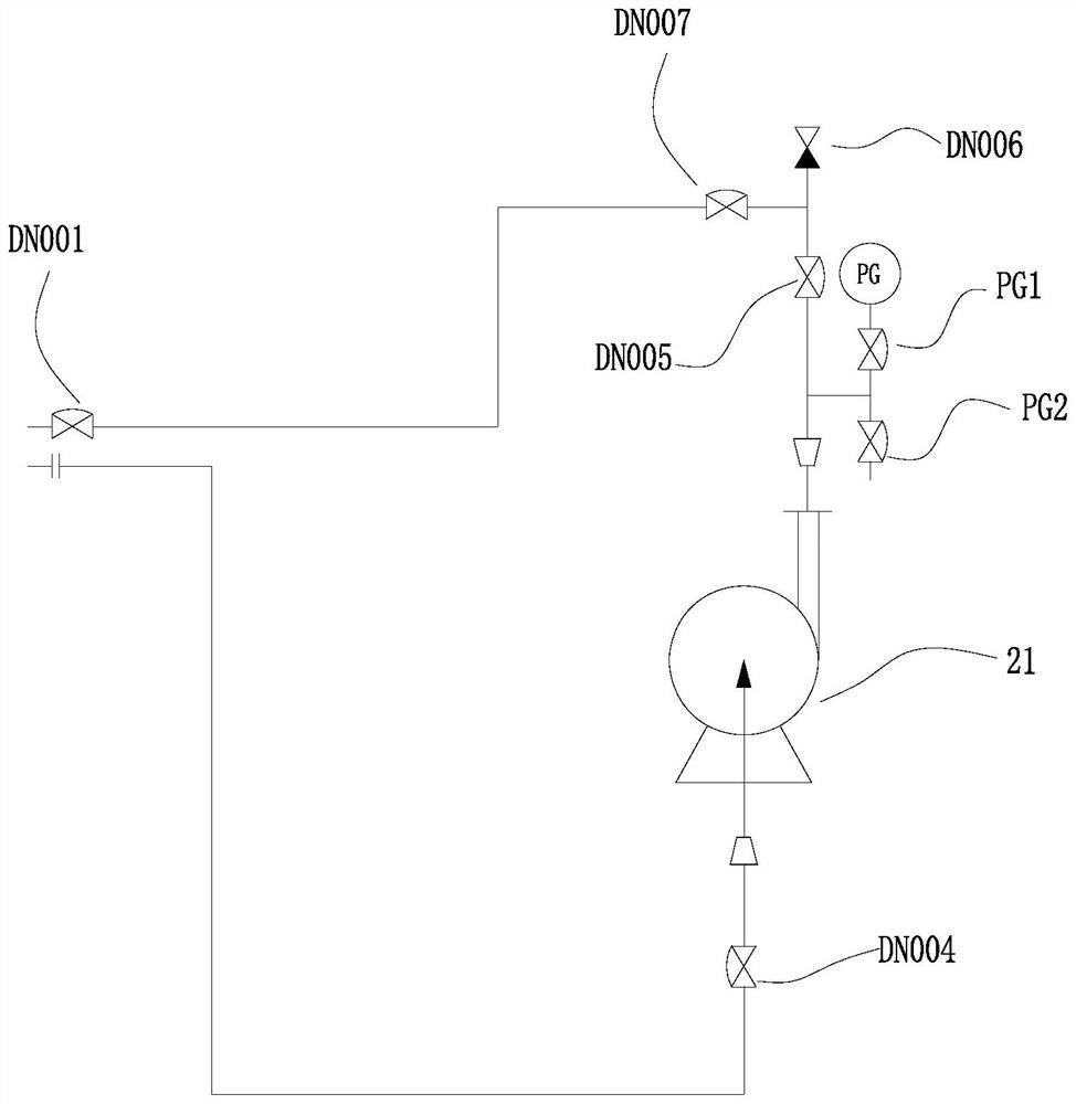 Device and method for drying chlorine gas through bubble cap drying tower