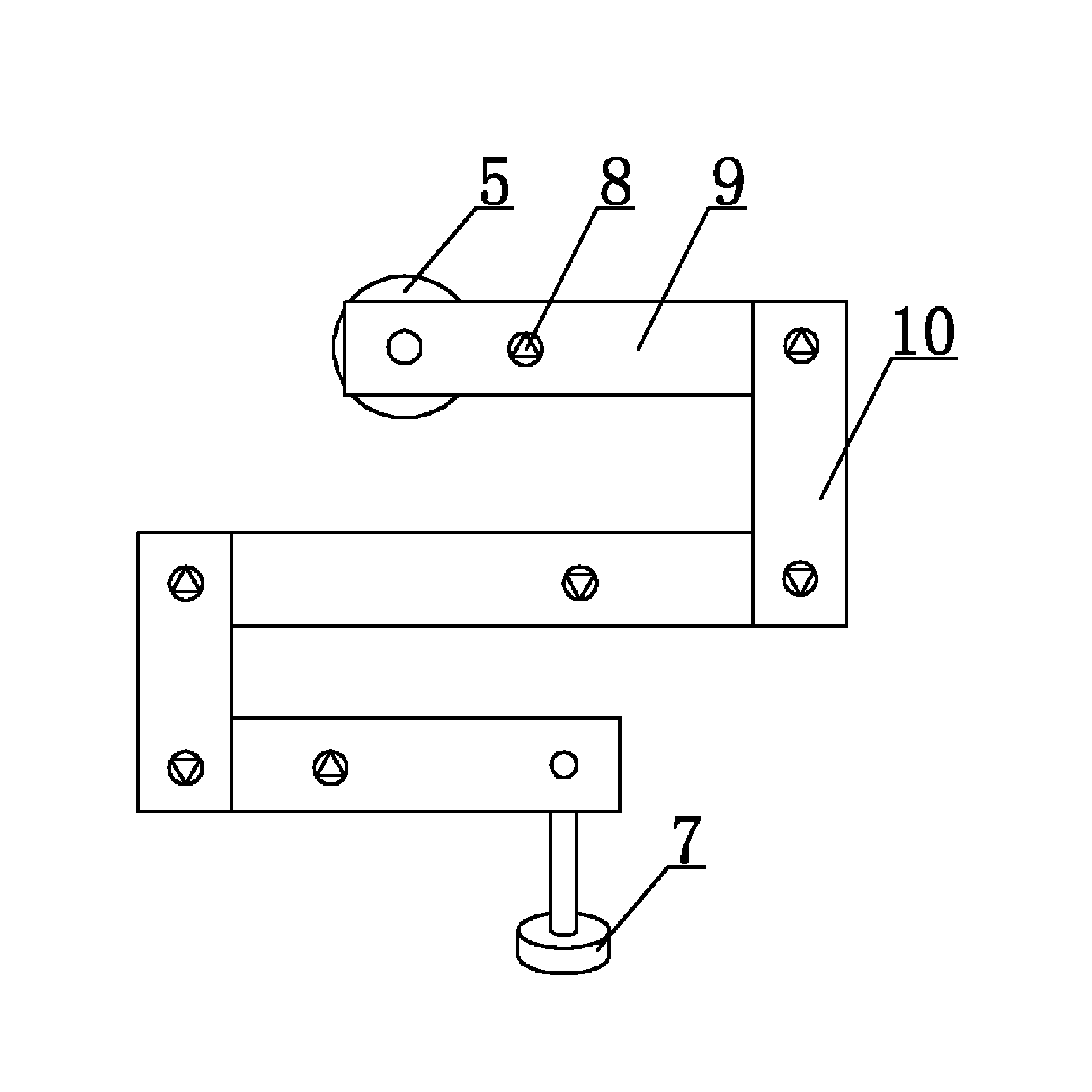 Test device of frictional characteristic of sliding bearing under middle and heavy radial load