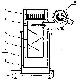 Dust removal device for metal plate polishing machine