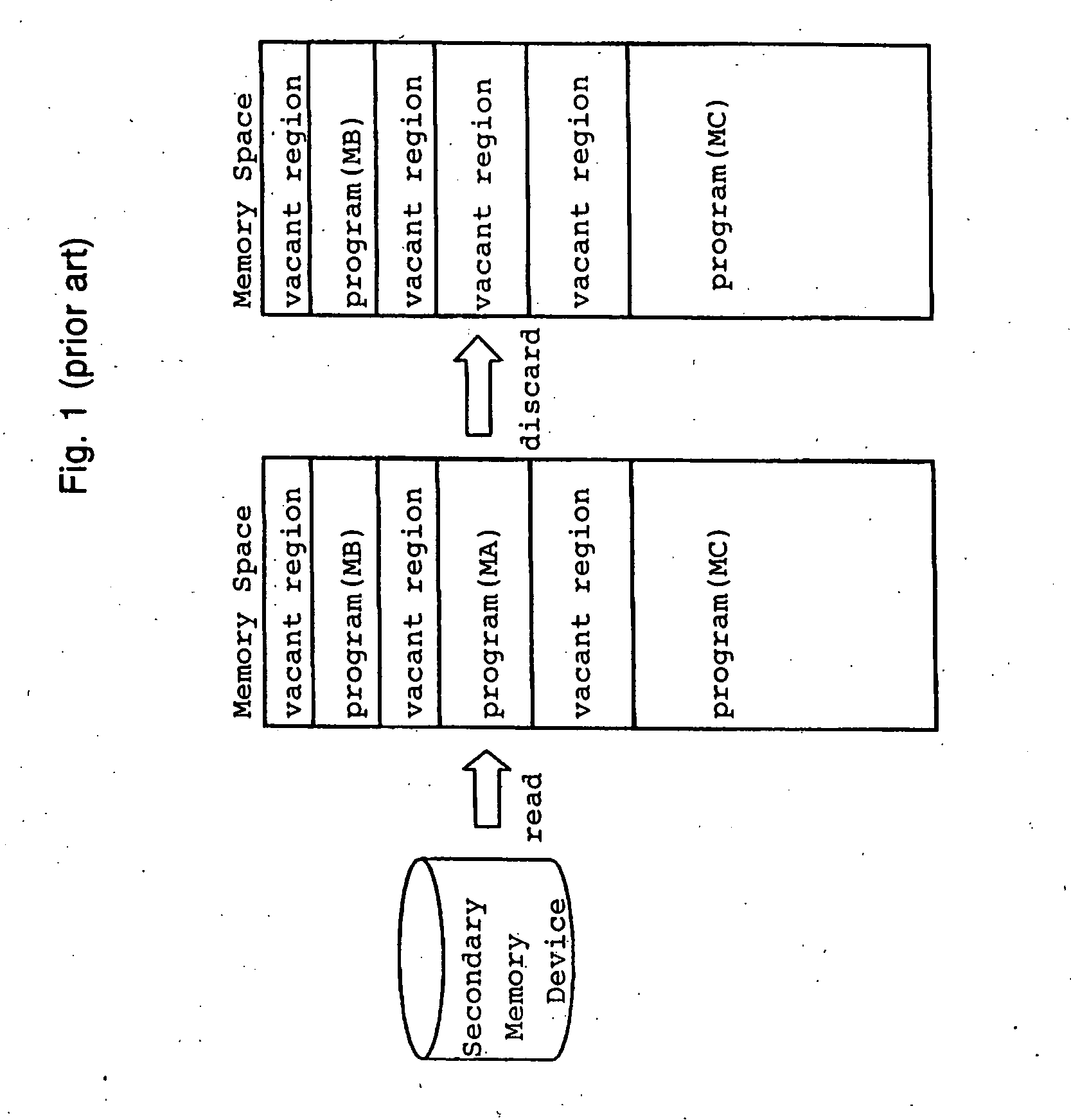 Information processor capable of using past processing space