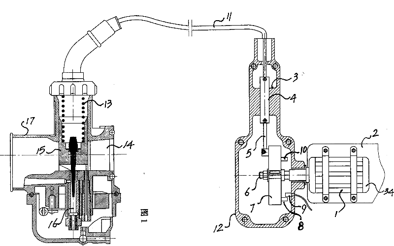 Control device of motorcycle gasoline throttle and intelligence control method thereof