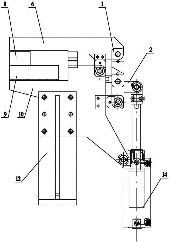 Self-locking clamping mechanism of clamp