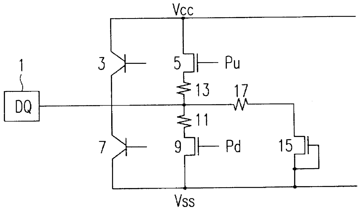 Electrostatic protection circuit in a semiconductor device