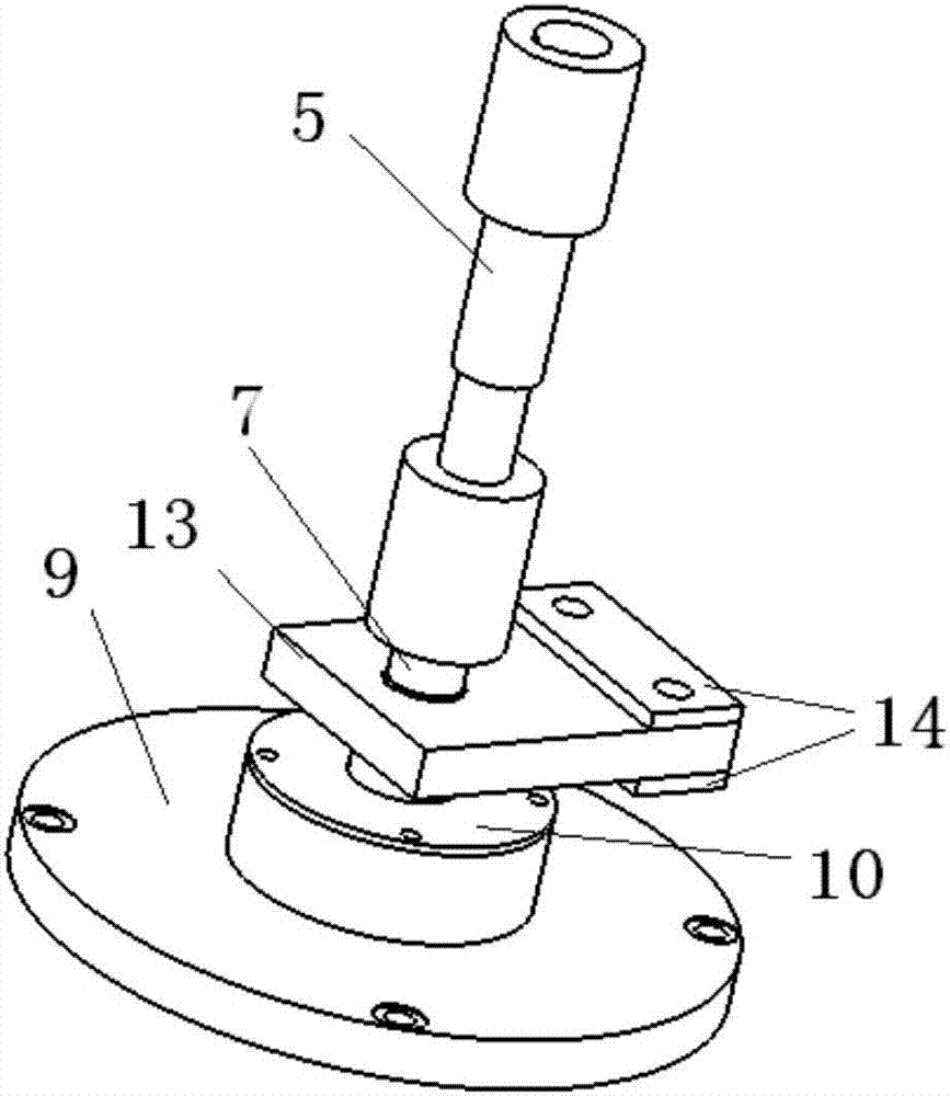 Deep underwater wellhead fatigue test device