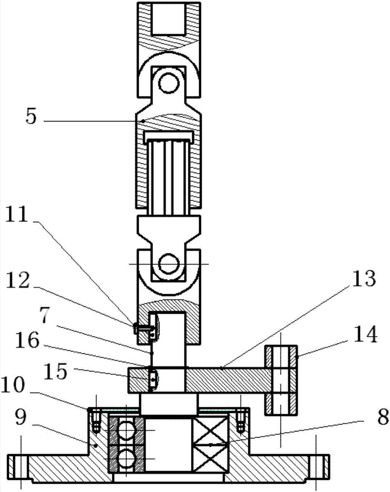 Deep underwater wellhead fatigue test device