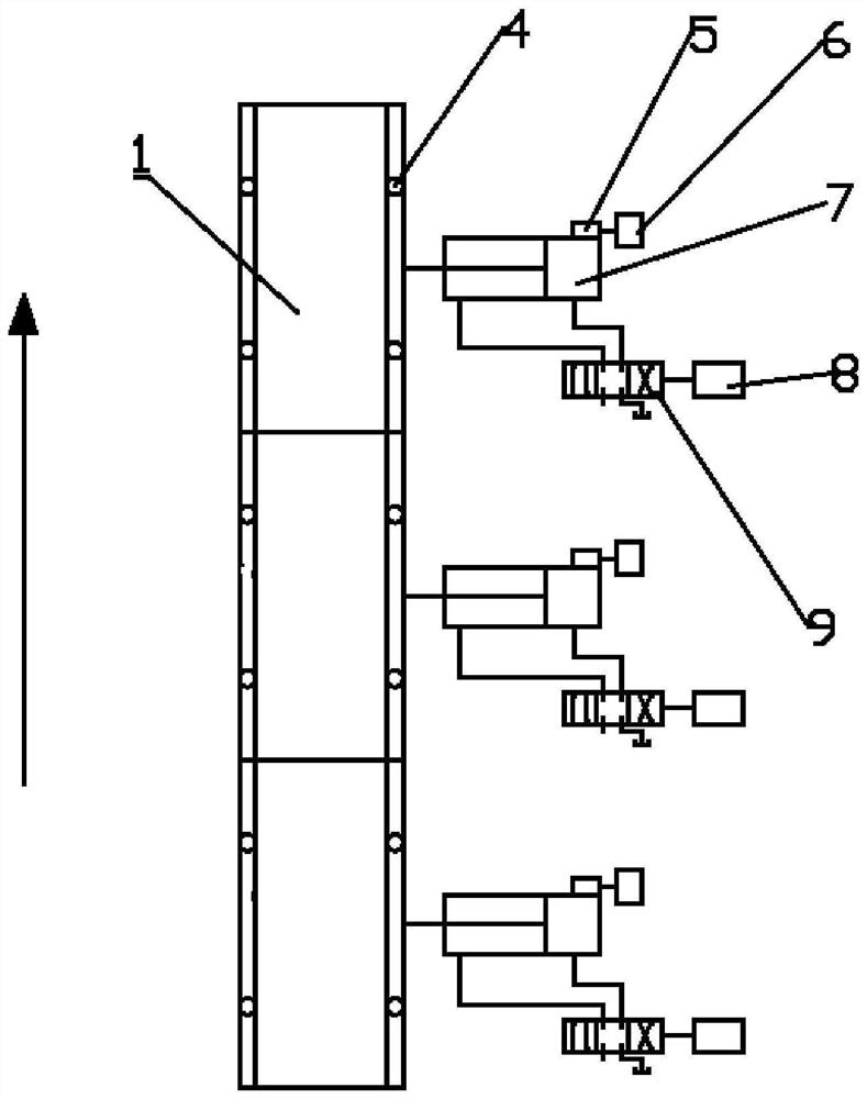 A scraper conveyor body automatic straightening device and method based on spatial position information capture