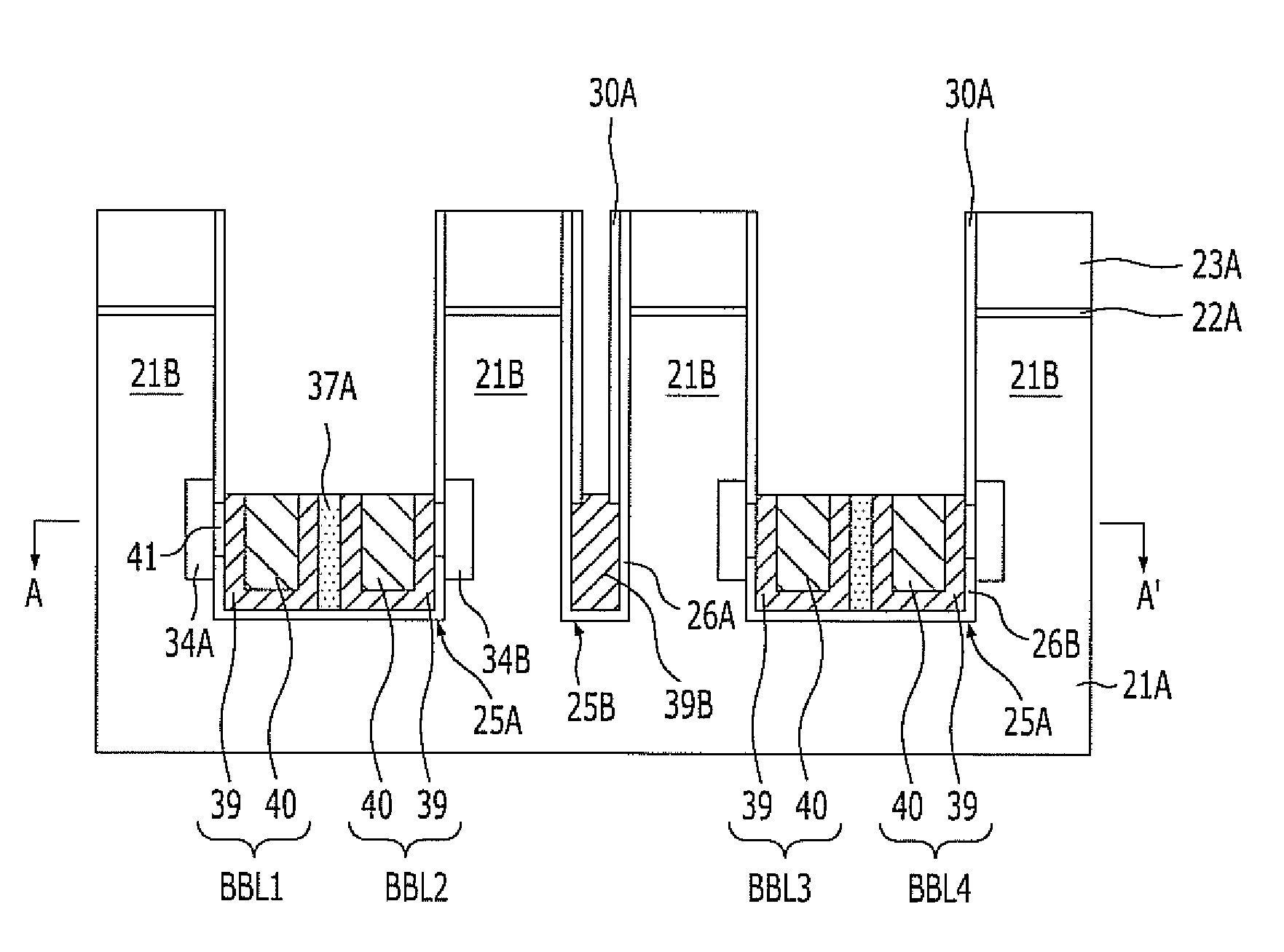 Semiconductor device with buried bit lines and method for fabricating the same