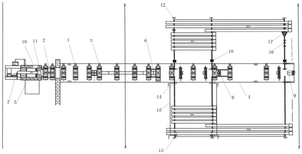 Workpiece conveying, positioning and clamping combined automatic line