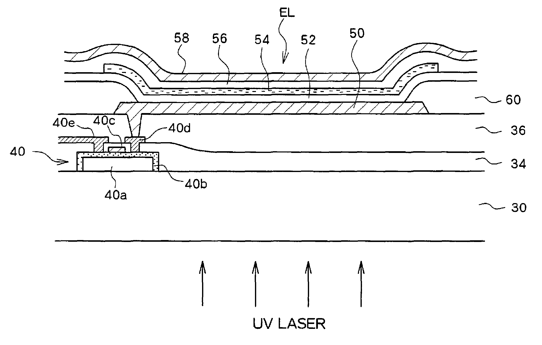 Light attenuation in defective pixel in organic EL panel