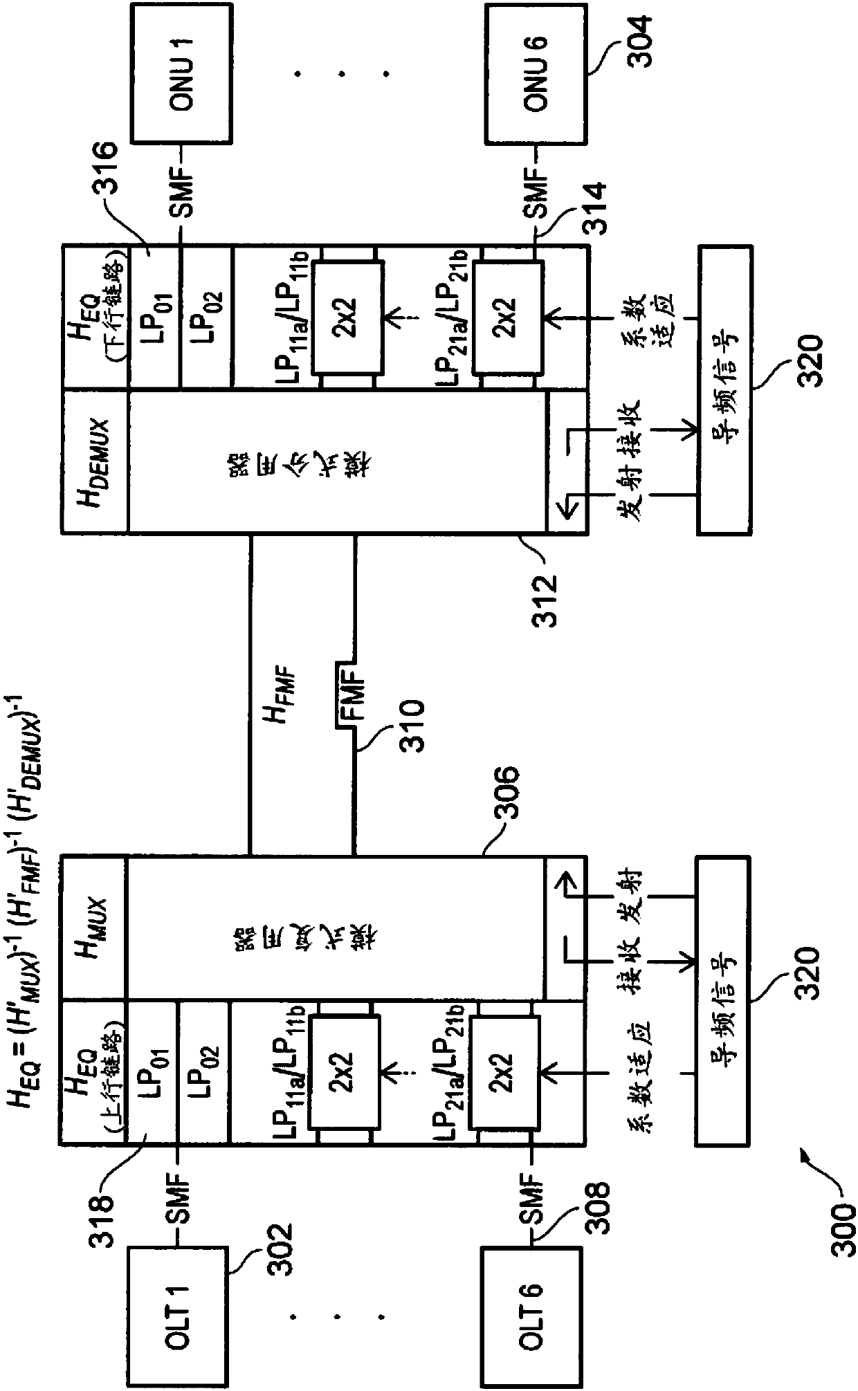 Mode division multiplexed passive optical network