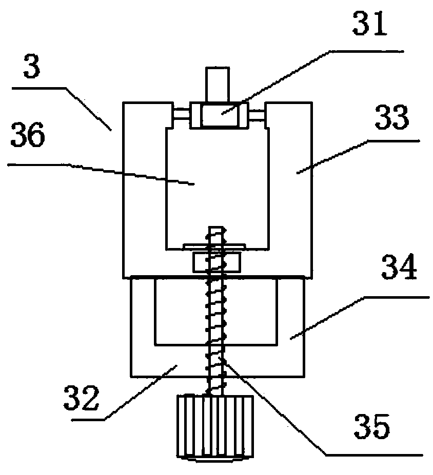 Spectrometer visualized adjusting support and equipment