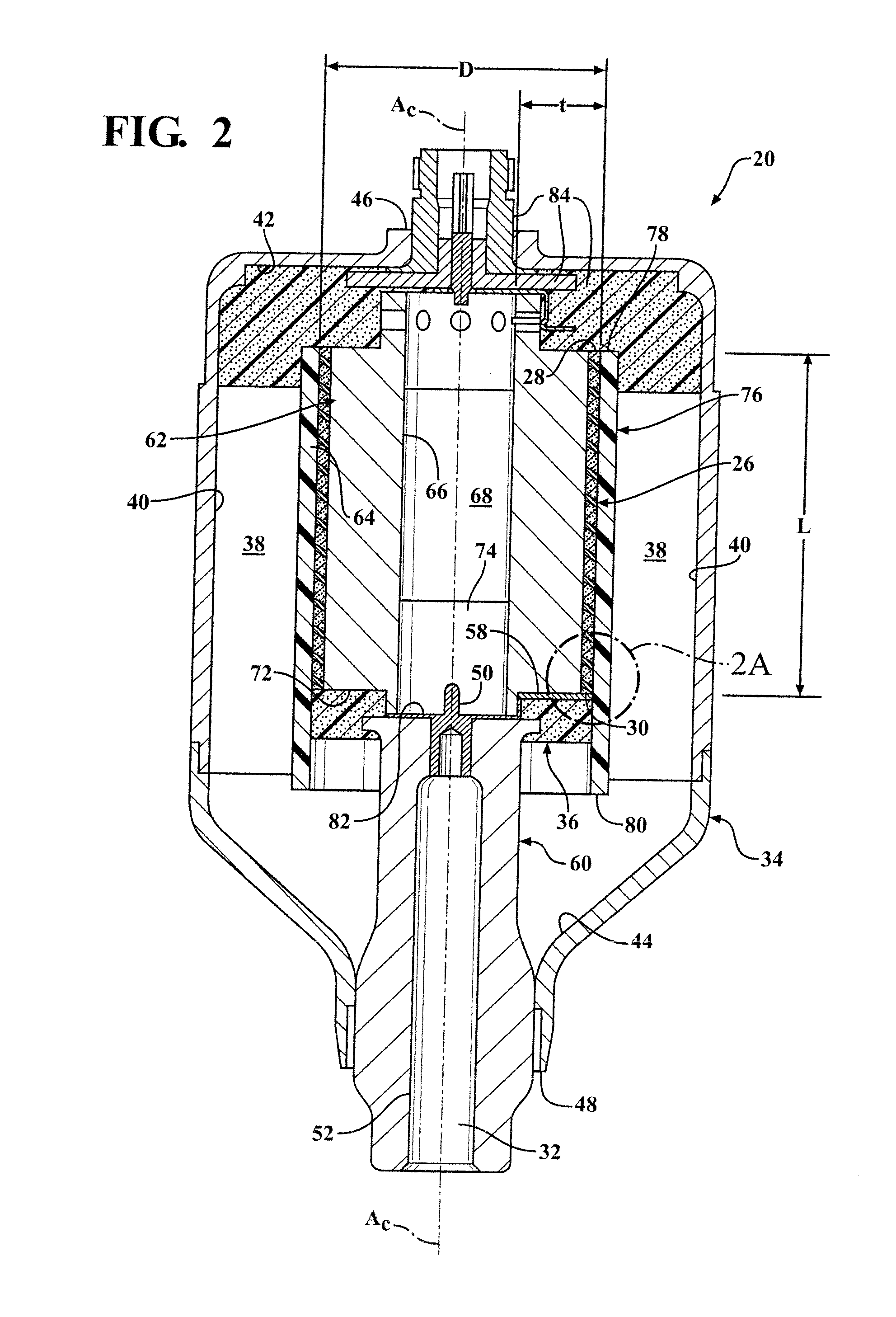 Corona igniter including ignition coil with improved isolation