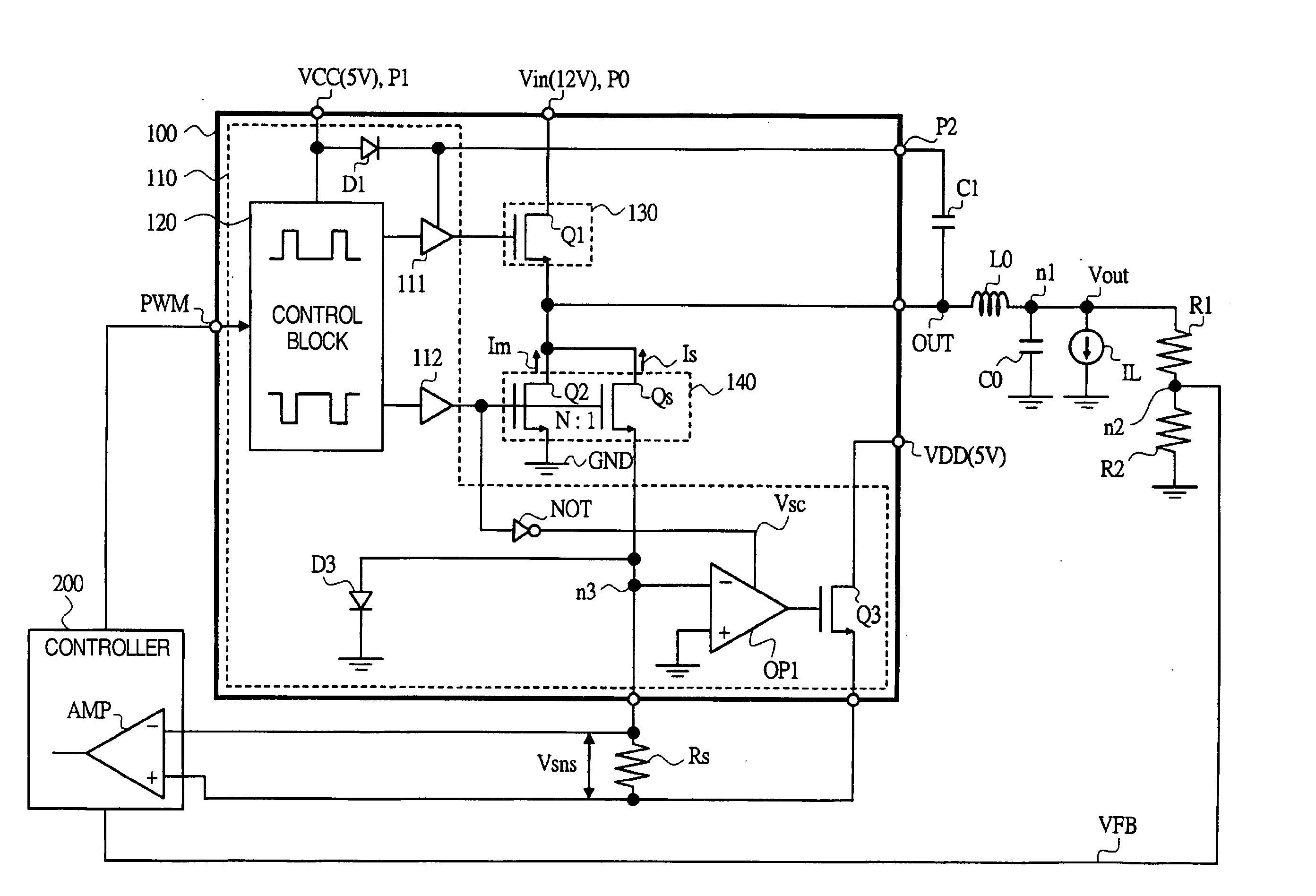 Power supply driver circuit