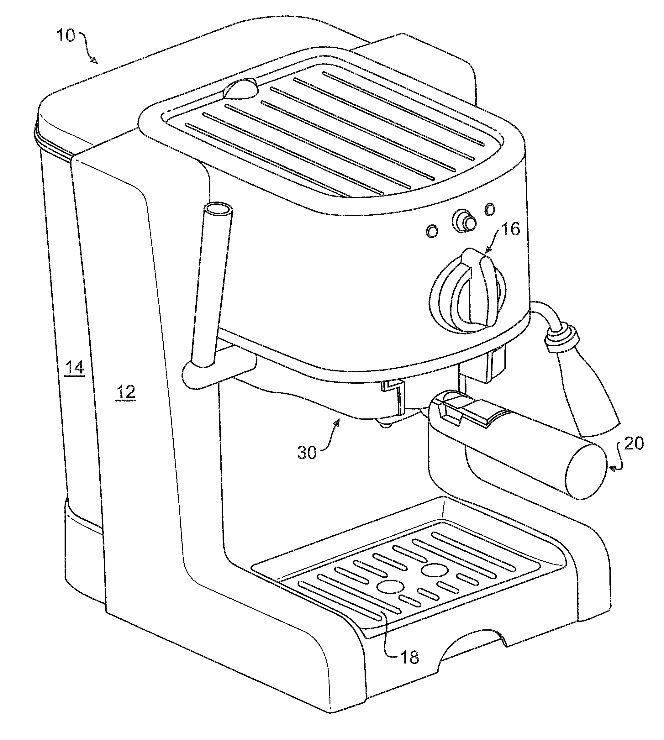 Beverage brewing apparatus with a filter carrier receiver