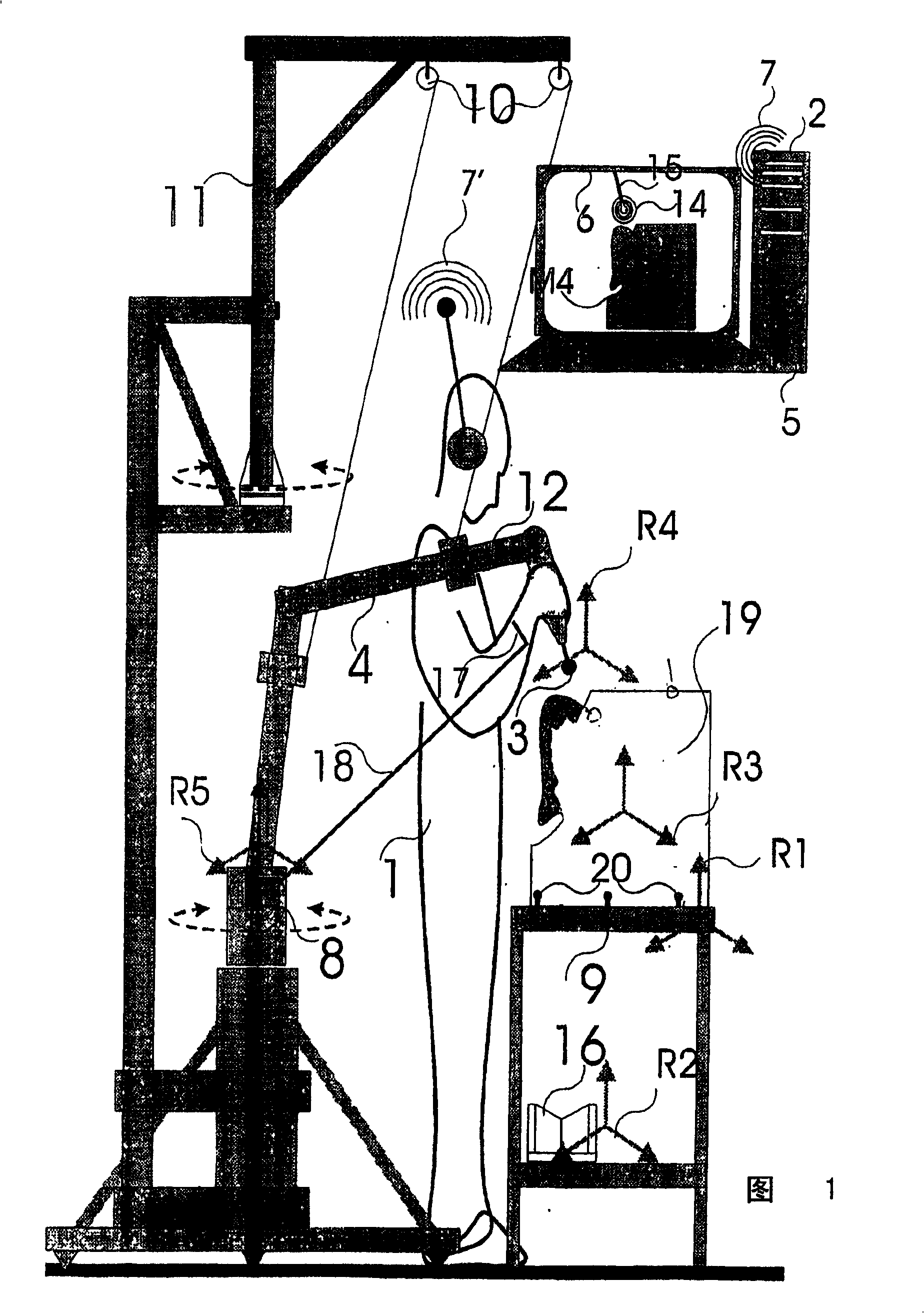 Interactive method and device for providing assistance with manual movements during material processing