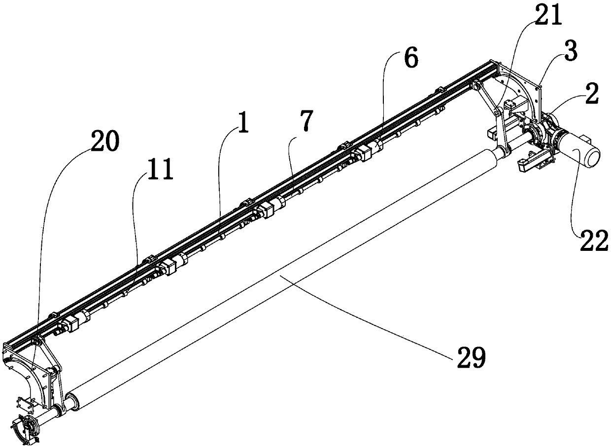 Automatic cloth leftover winding device