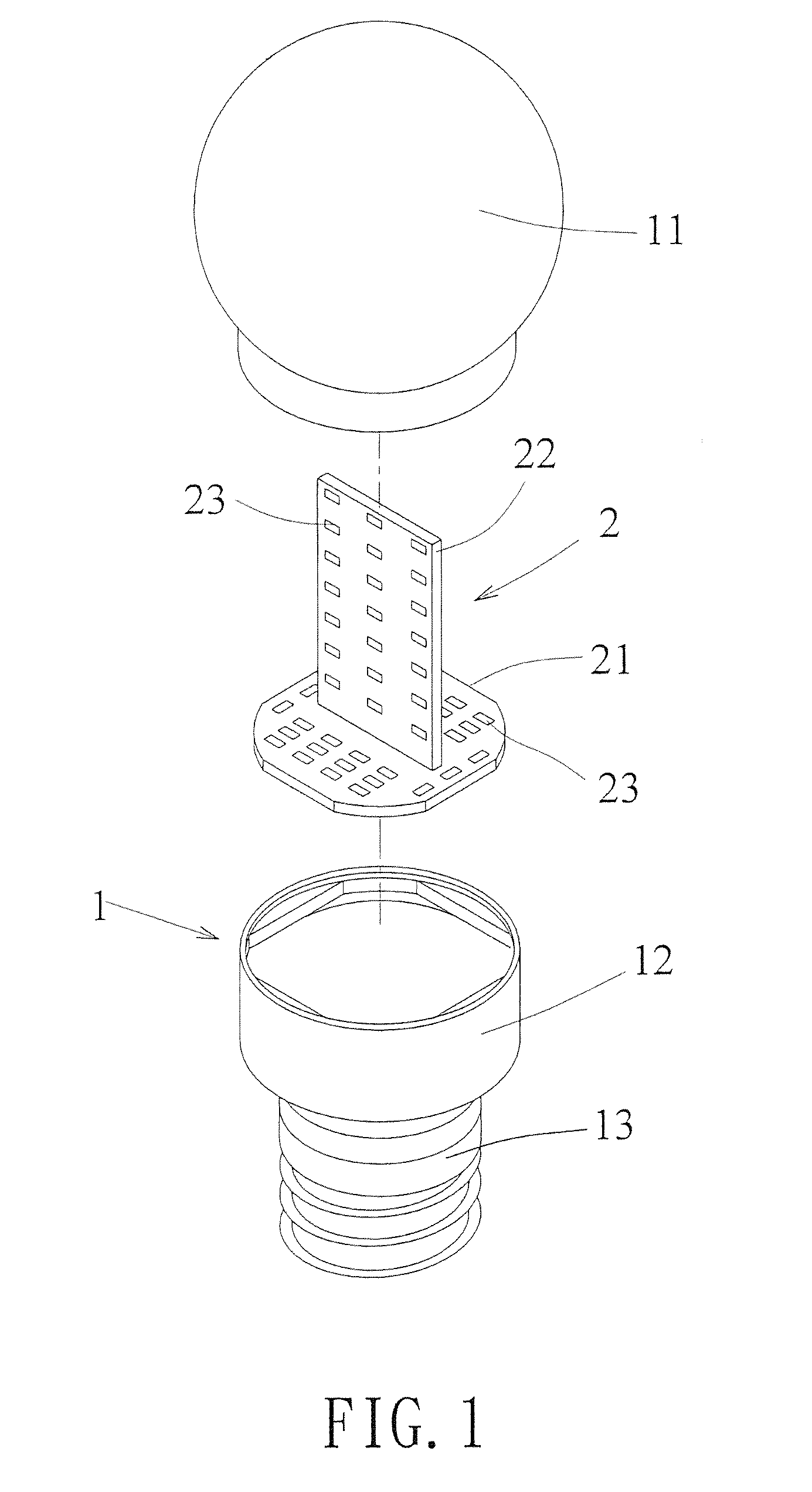 Light bulb having light emitting diodes connected to at least two circuit boards