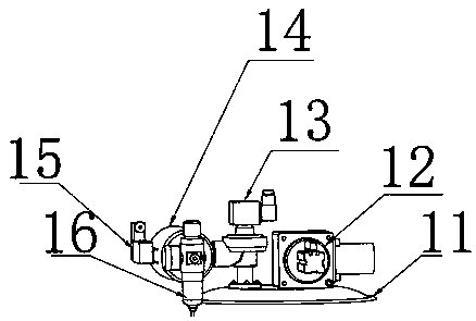 Novel powder feeding machine capable of being used by connecting negative pressure pump