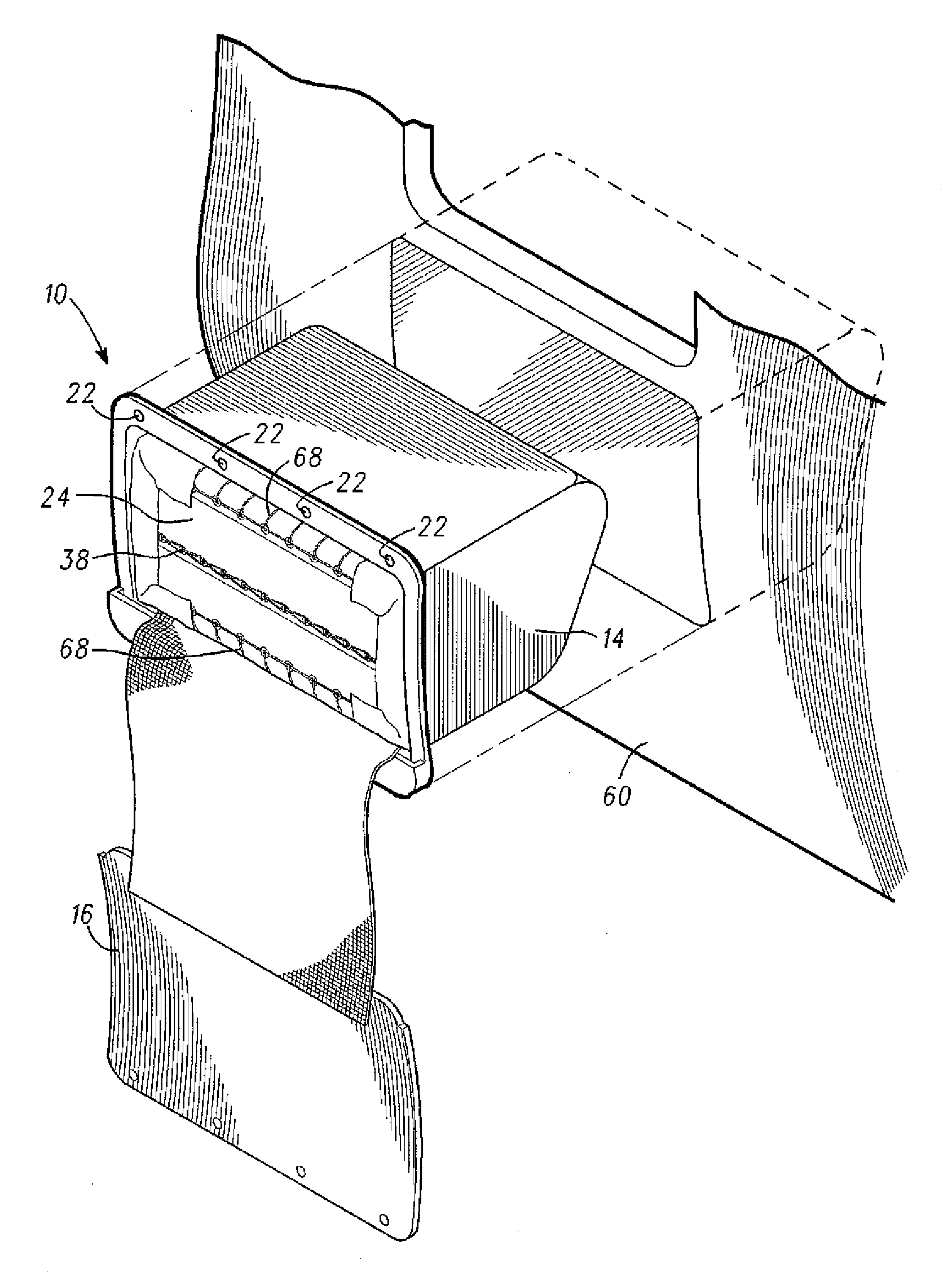 Fuselage mounted evacuation slide system