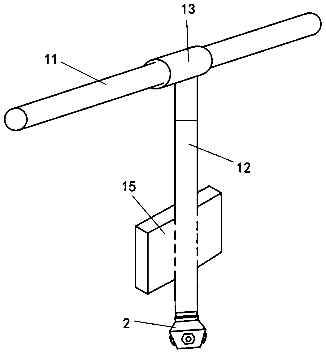 Automatic rising and falling wind resistance high pressure fine water mist fire extinguishing device