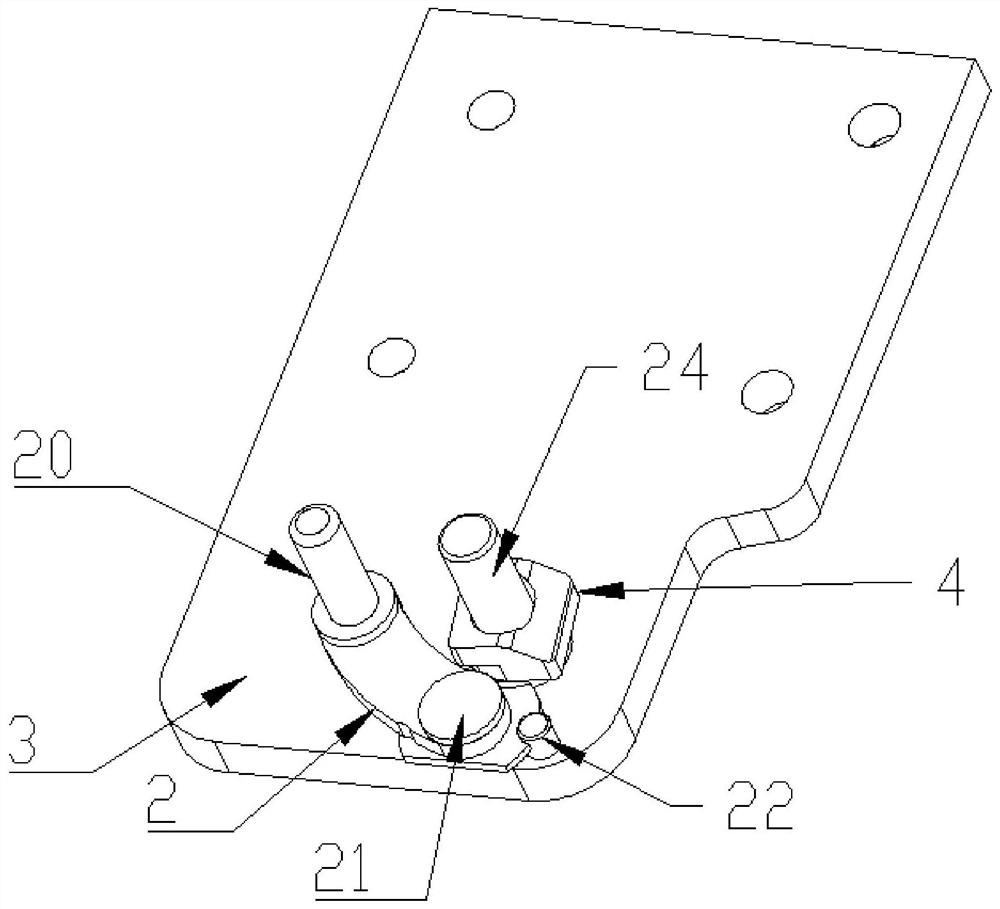 Automatically closed monorail hinge by means of gravity