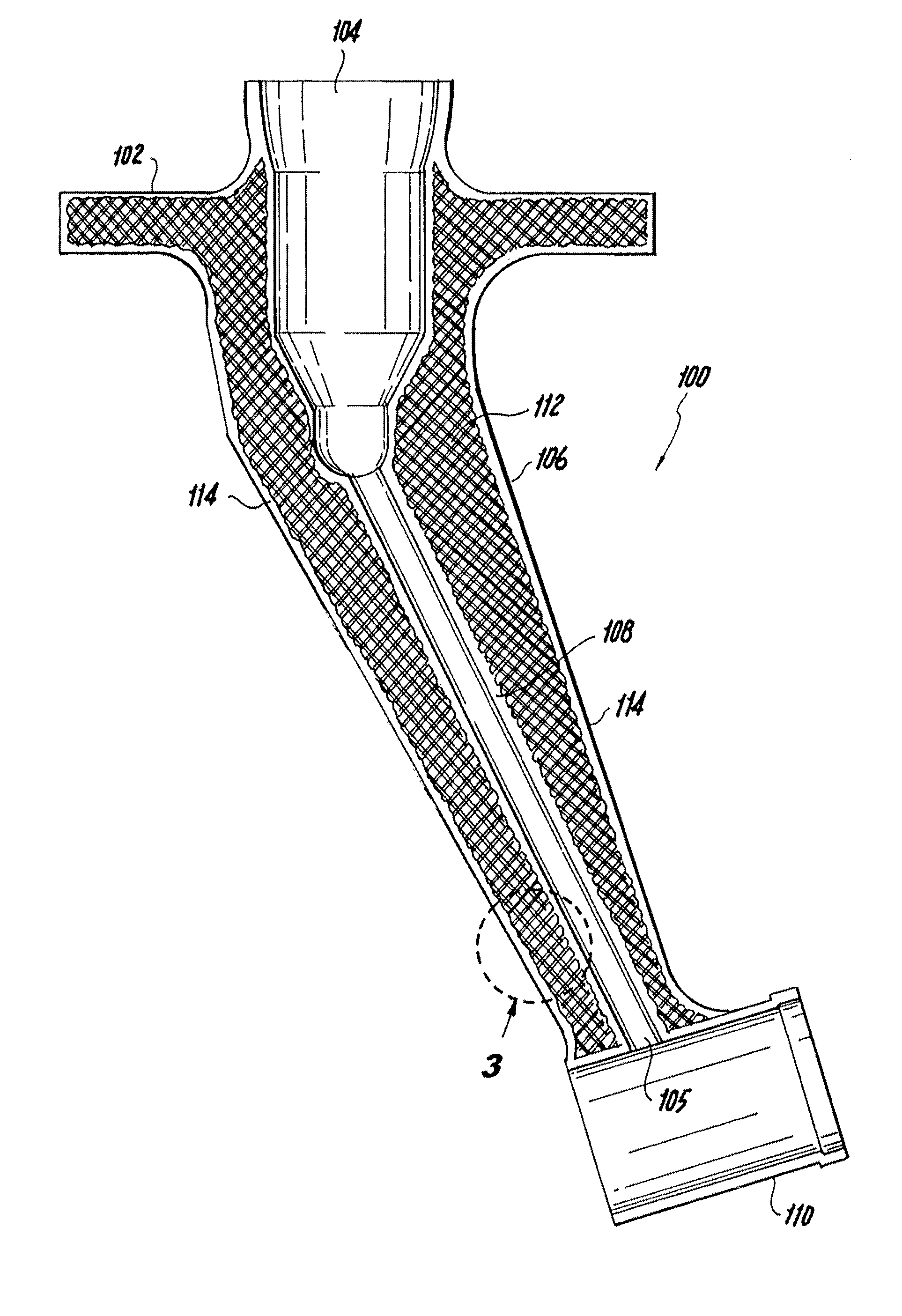 Injectors utilizing lattice support structure