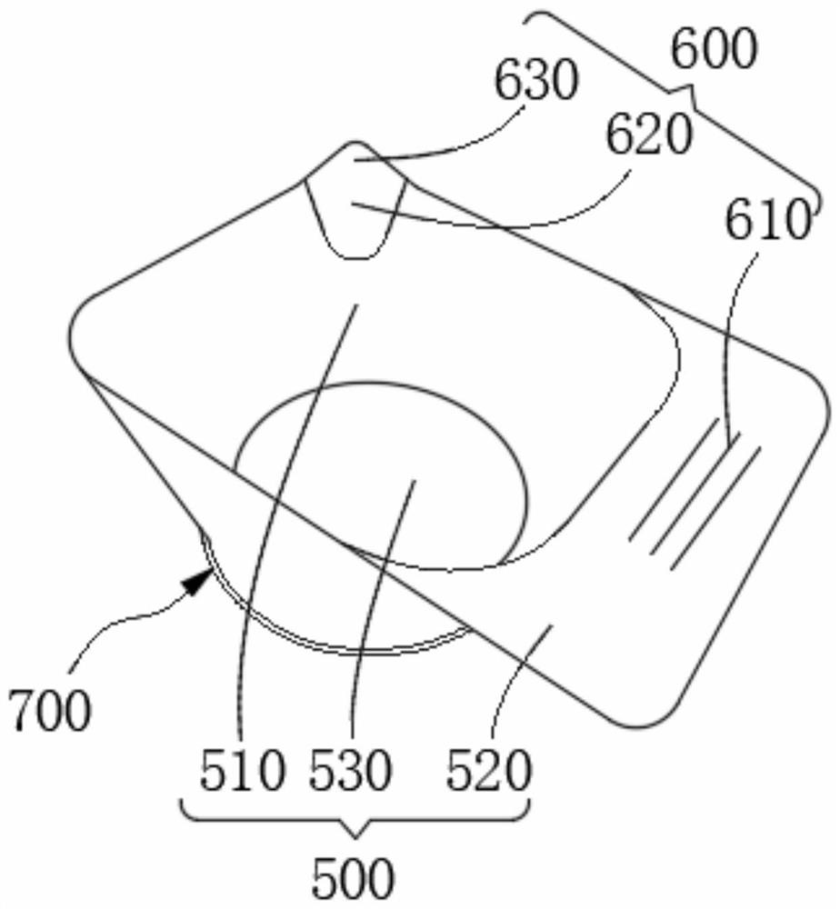 Hair dyeing bowl support and hair dyeing bowl absorbed on surface of iron product