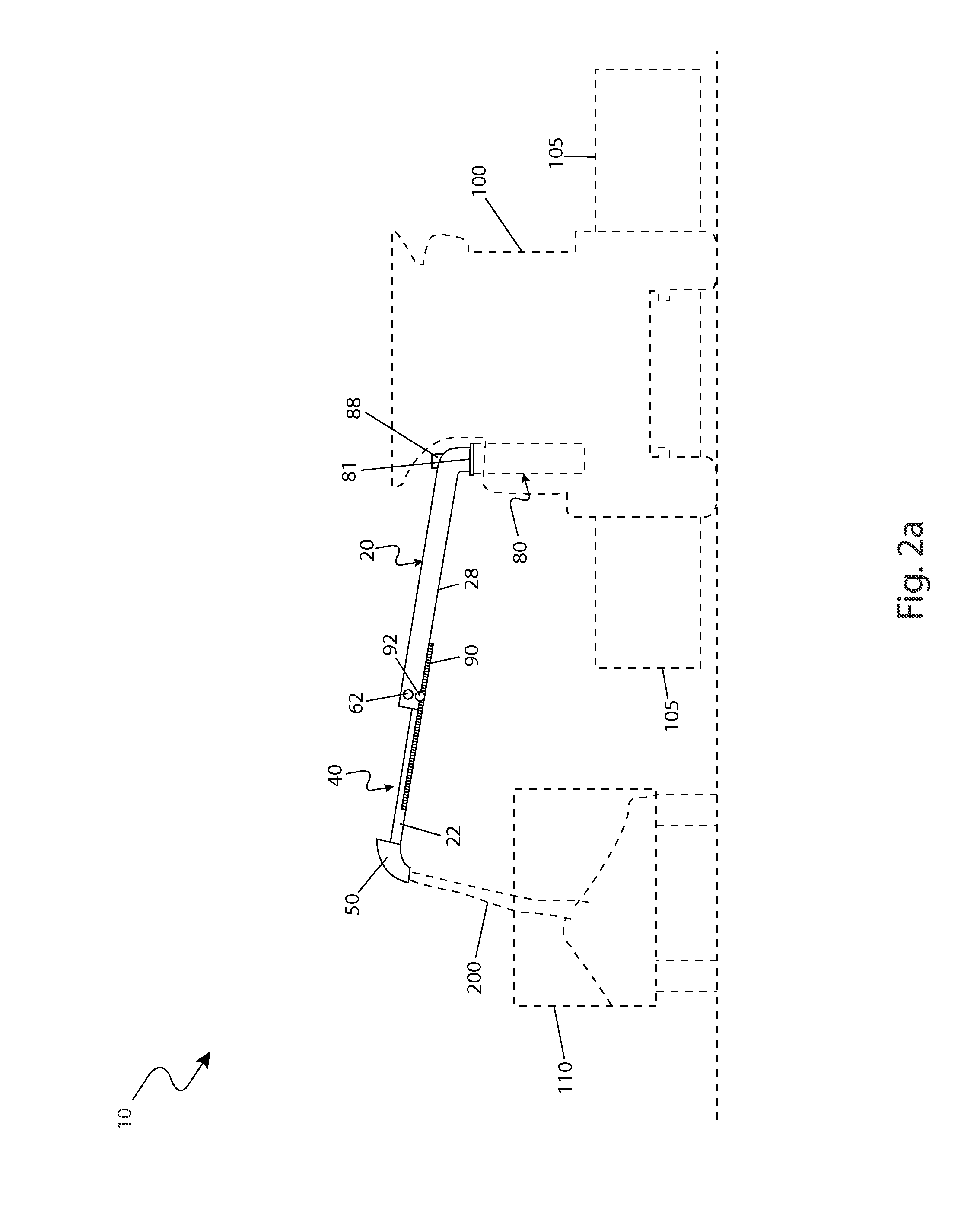 Adjustable conveyor assembly for a combine