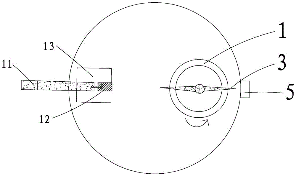 Concrete sand washing experiment apparatus for off-center shaft type irrigation work