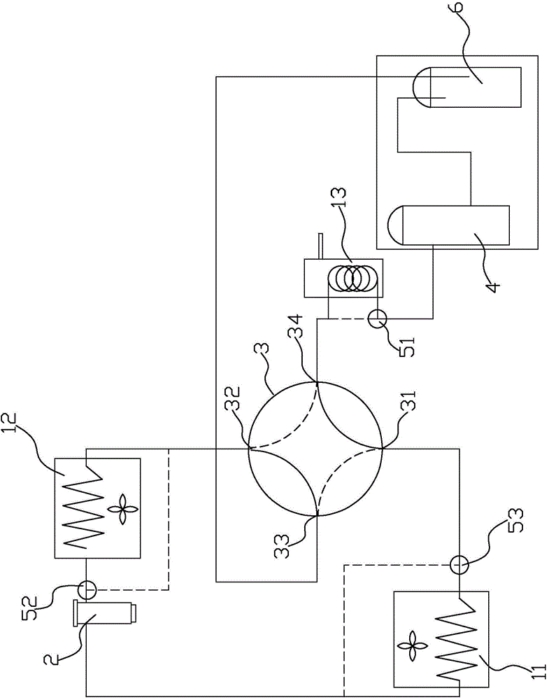 Hot water air-conditioner with multiple working modes