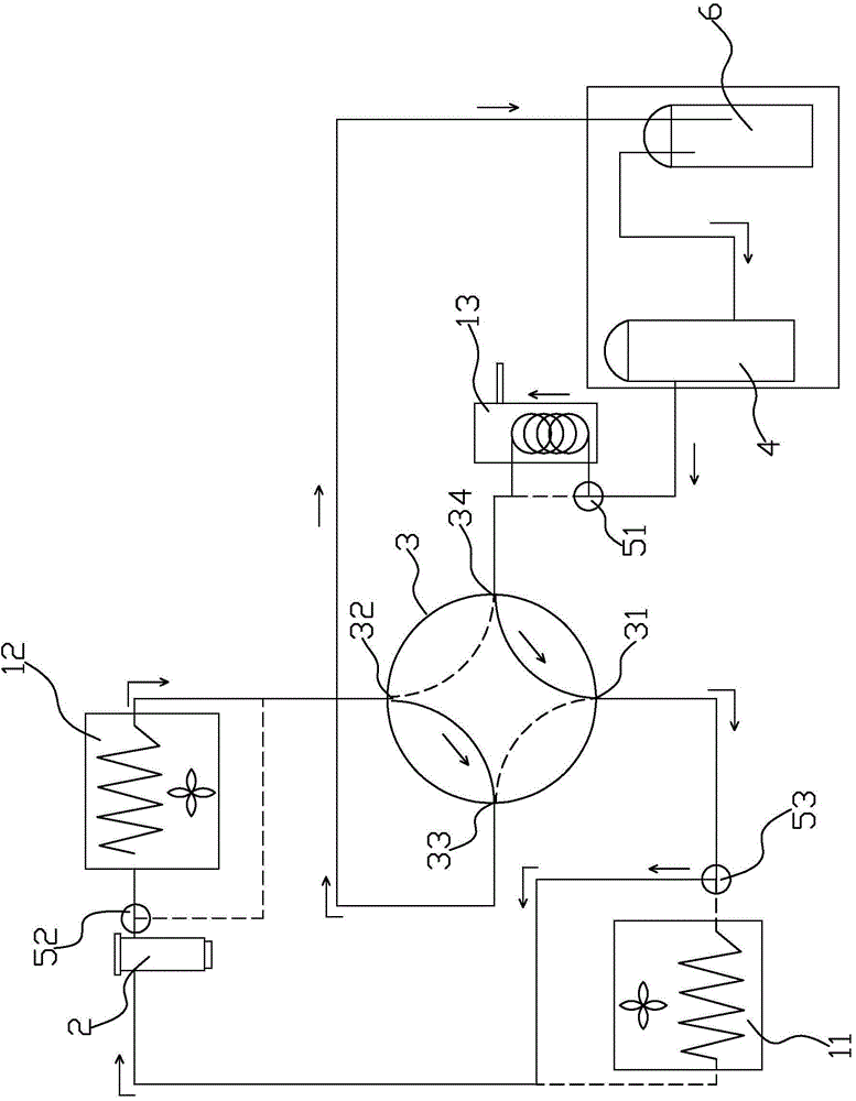 Hot water air-conditioner with multiple working modes