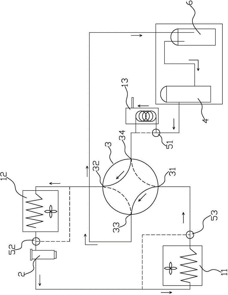 Hot water air-conditioner with multiple working modes