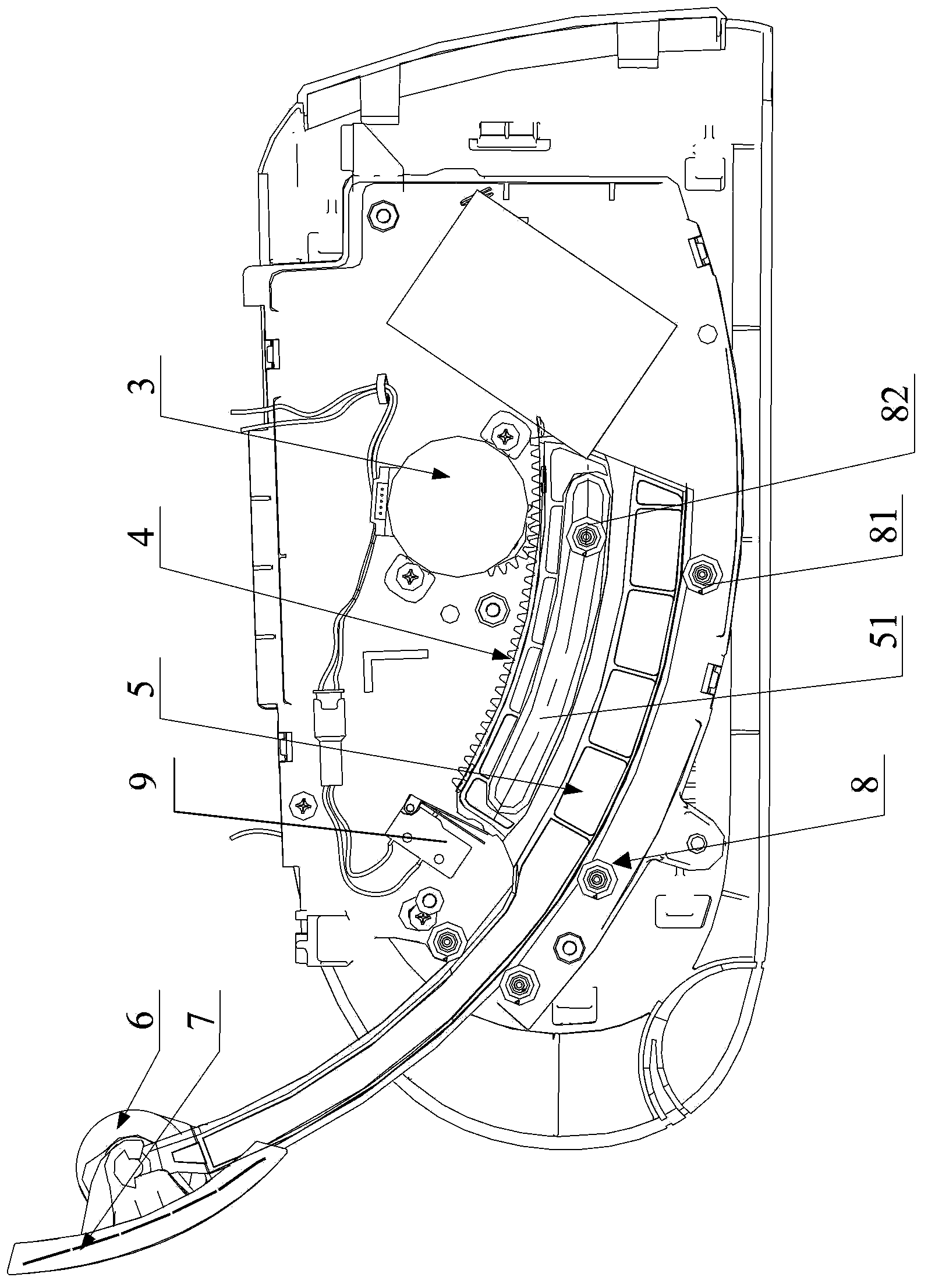 Air conditioner and air guide plate driving device thereof