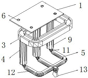 Hanger device for unmanned aerial vehicle-gas detector testing machine